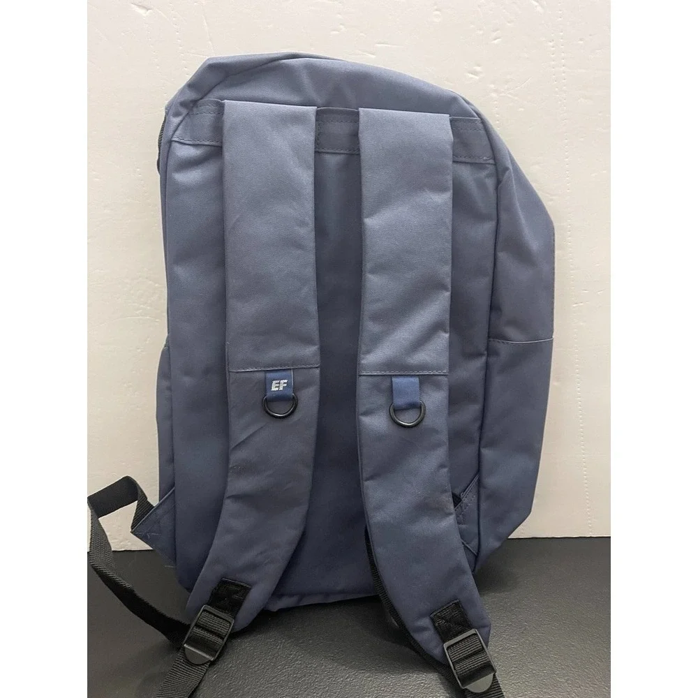 EF Education First Navy Blue Travel Backpack Student School Bag Adjustable Strap